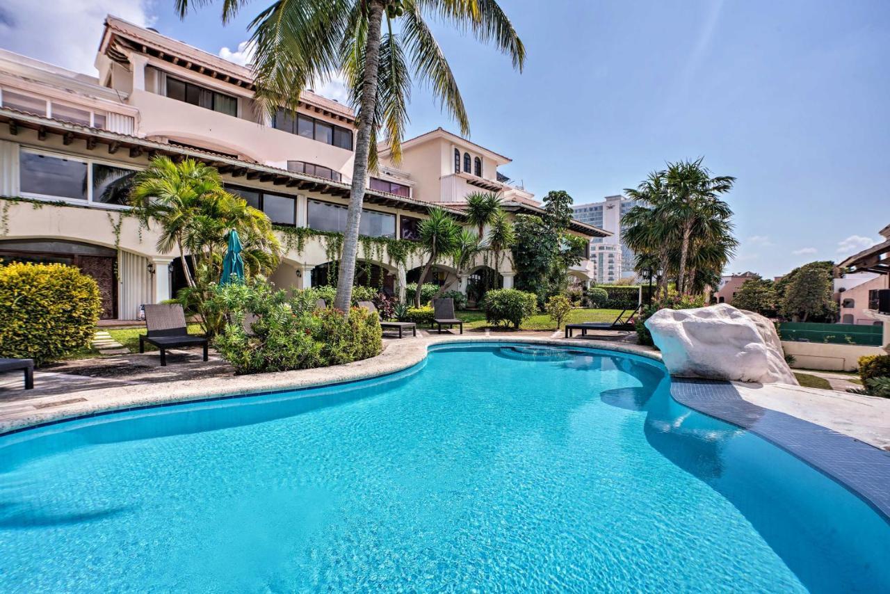 Updated Oceanside Townhome With Pool Walk To Beach! Cancun Bagian luar foto