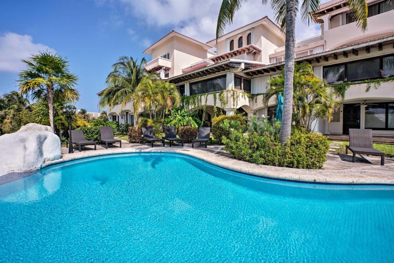 Updated Oceanside Townhome With Pool Walk To Beach! Cancun Bagian luar foto