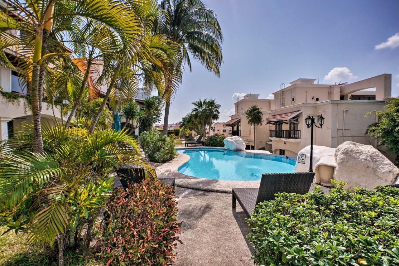 Updated Oceanside Townhome With Pool Walk To Beach! Cancun Bagian luar foto